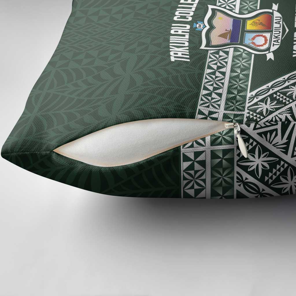 Personalised Tonga Takuilau College Pillow Cover 50th Anniversary Ngatu Kupesi - Polynesian Pride