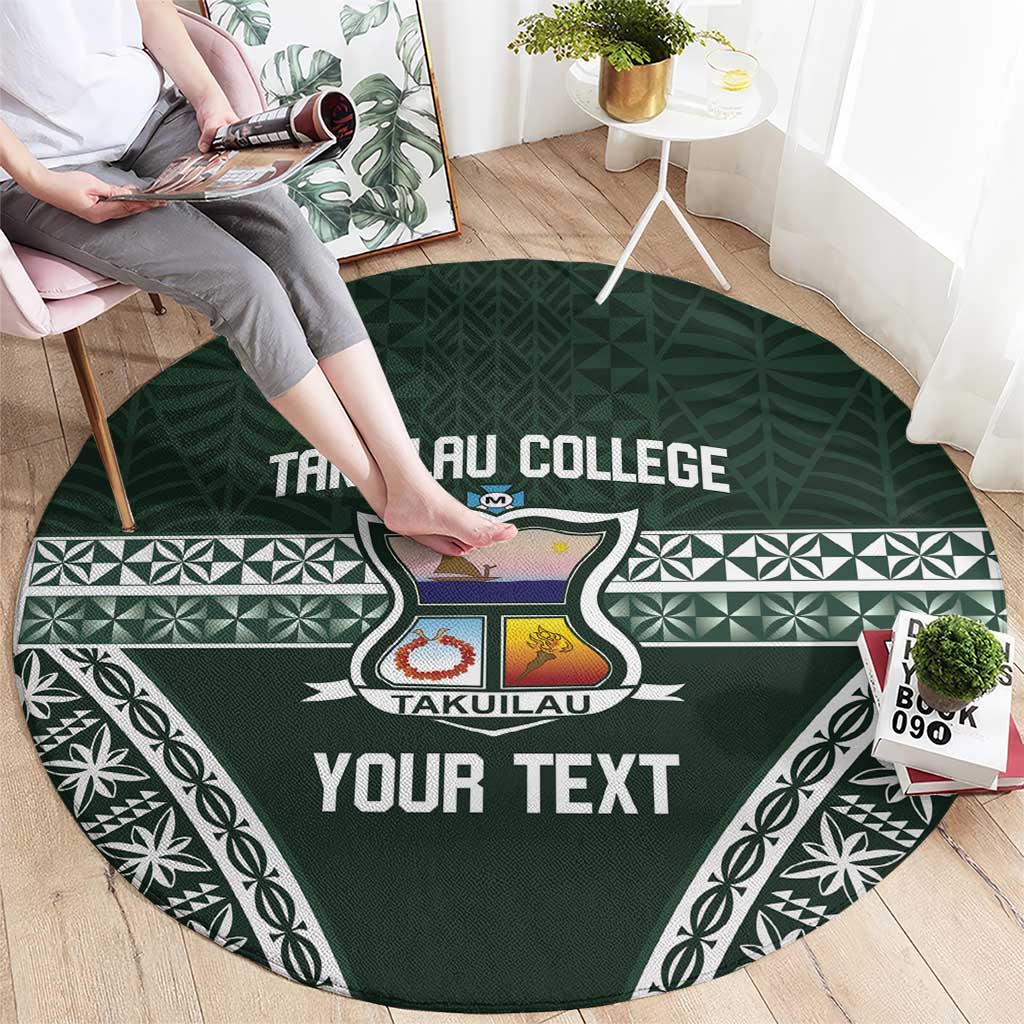 Personalised Tonga Takuilau College Round Carpet 50th Anniversary Ngatu Kupesi - Polynesian Pride