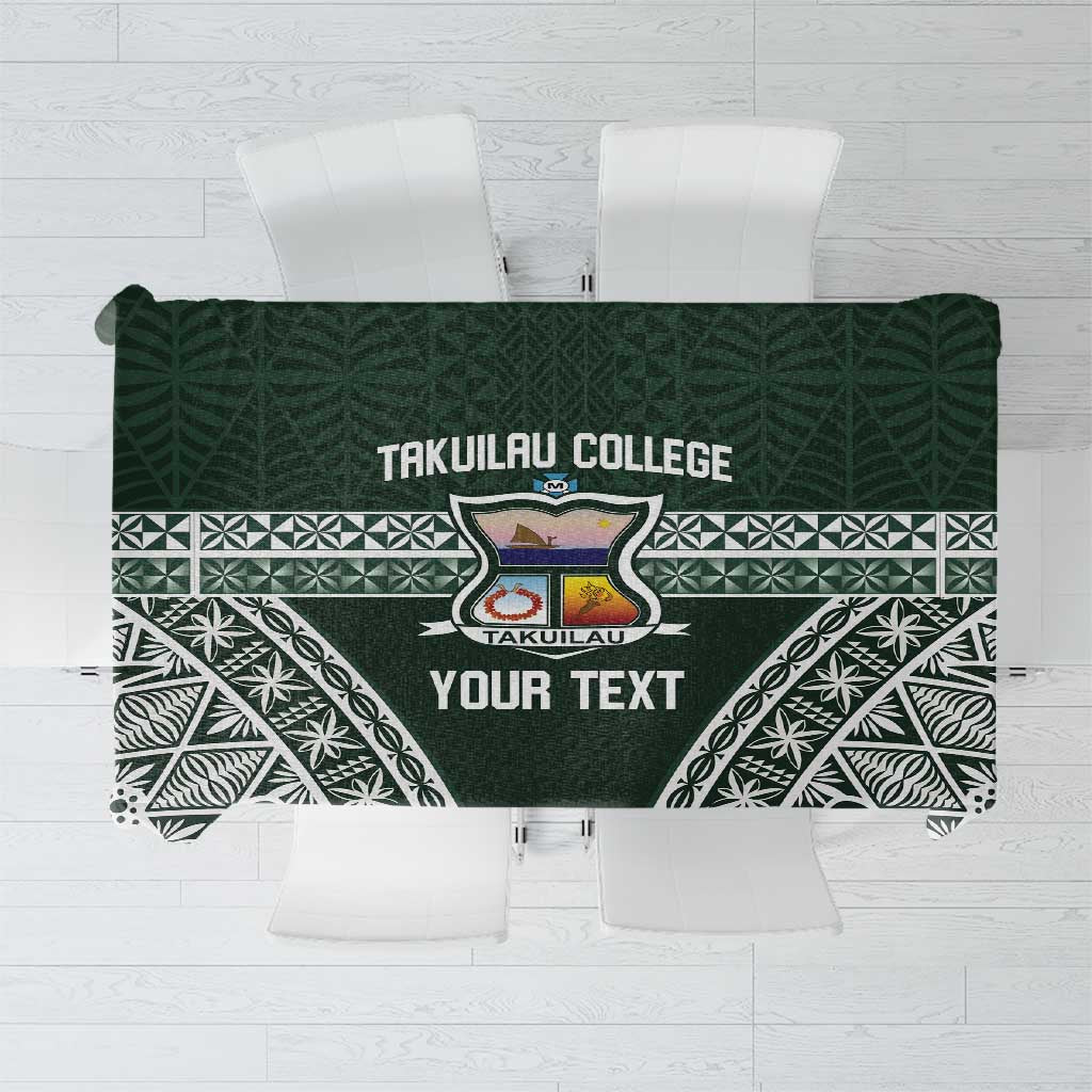 Personalised Tonga Takuilau College Tablecloth 50th Anniversary Ngatu Kupesi - Polynesian Pride