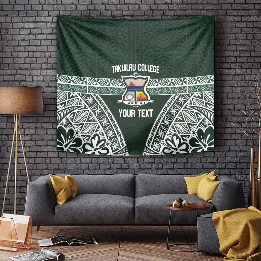 Personalised Tonga Takuilau College Tapestry 50th Anniversary Ngatu Kupesi - Polynesian Pride