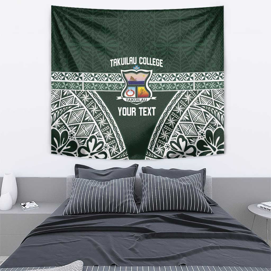 Personalised Tonga Takuilau College Tapestry 50th Anniversary Ngatu Kupesi - Polynesian Pride