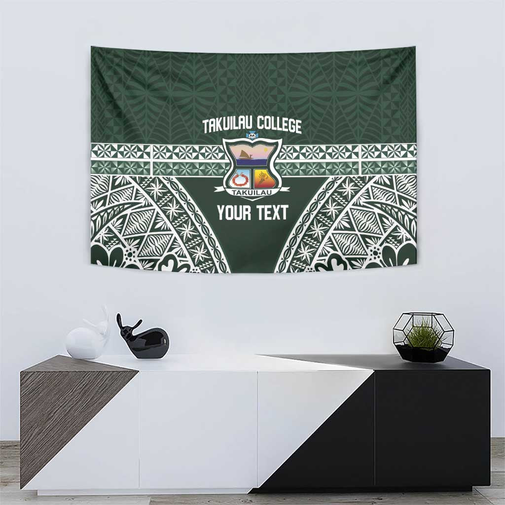 Personalised Tonga Takuilau College Tapestry 50th Anniversary Ngatu Kupesi - Polynesian Pride