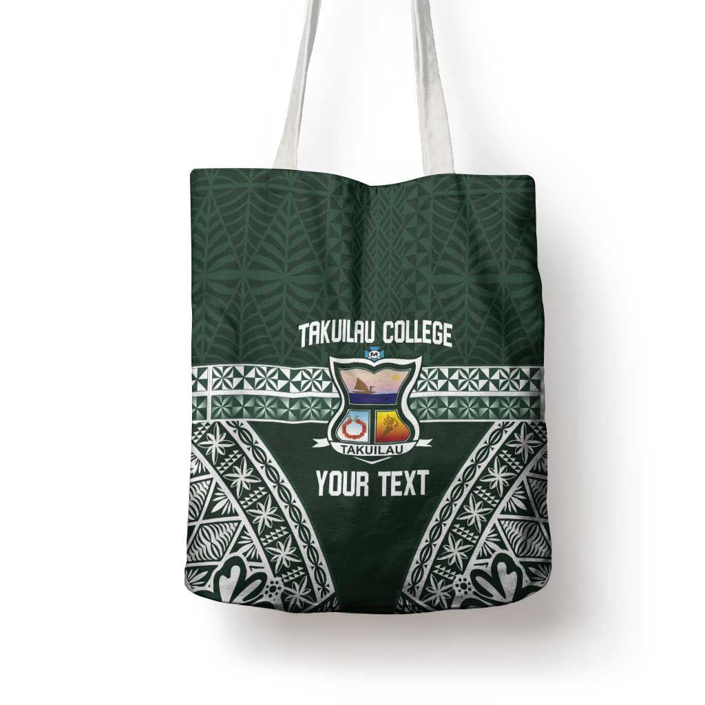 Personalised Tonga Takuilau College Tote Bag 50th Anniversary Ngatu Kupesi - Polynesian Pride