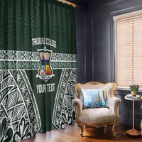 Personalised Tonga Takuilau College Window Curtain 50th Anniversary Ngatu Kupesi - Polynesian Pride