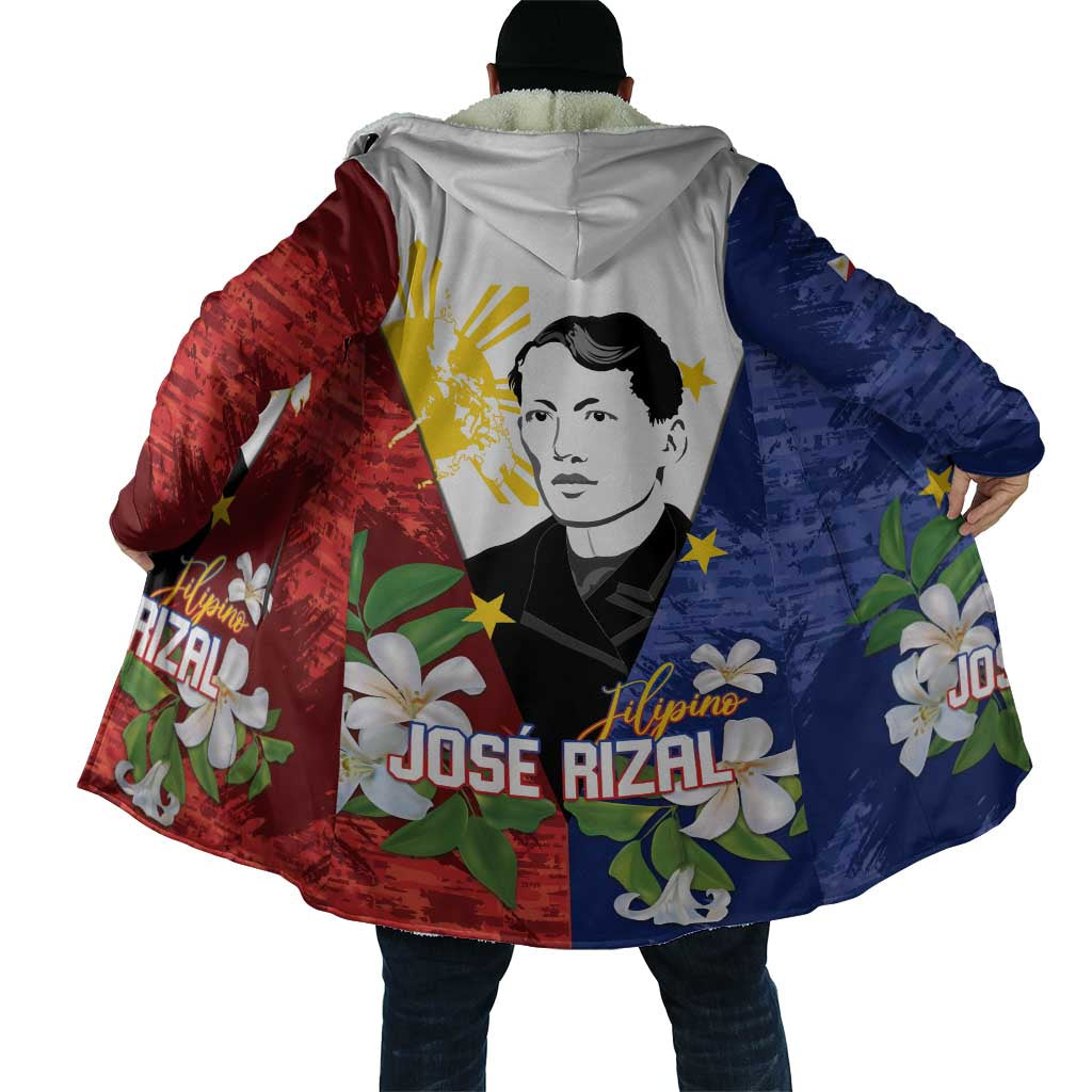 Philippines Rizal Day Cloak Filipino Sampaguita Grunge Style - Polynesian Pride