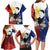 Philippines Rizal Day Family Matching Long Sleeve Bodycon Dress and Hawaiian Shirt Filipino Sampaguita Grunge Style - Polynesian Pride
