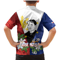 Philippines Rizal Day Family Matching Mermaid Dress and Hawaiian Shirt Filipino Sampaguita Grunge Style - Polynesian Pride