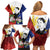 Philippines Rizal Day Family Matching Off Shoulder Short Dress and Hawaiian Shirt Filipino Sampaguita Grunge Style - Polynesian Pride