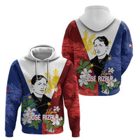 Philippines Rizal Day Hoodie Filipino Sampaguita Grunge Style - Polynesian Pride