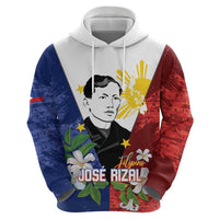 Philippines Rizal Day Hoodie Filipino Sampaguita Grunge Style - Polynesian Pride