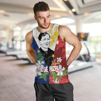 Philippines Rizal Day Men Tank Top Filipino Sampaguita Grunge Style - Polynesian Pride