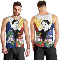 Philippines Rizal Day Men Tank Top Filipino Sampaguita Grunge Style - Polynesian Pride
