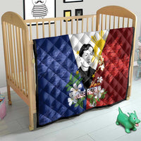 Philippines Rizal Day Quilt Filipino Sampaguita Grunge Style - Polynesian Pride