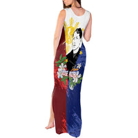Philippines Rizal Day Tank Maxi Dress Filipino Sampaguita Grunge Style - Polynesian Pride