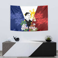 Philippines Rizal Day Tapestry Filipino Sampaguita Grunge Style - Polynesian Pride
