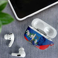 Philippines Rizal Day AirPods Case Filipino Motto Stella Polynesian Pattern - Polynesian Pride