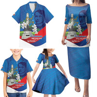 Philippines Rizal Day Family Matching Puletasi and Hawaiian Shirt Filipino Motto Stella Polynesian Pattern - Polynesian Pride