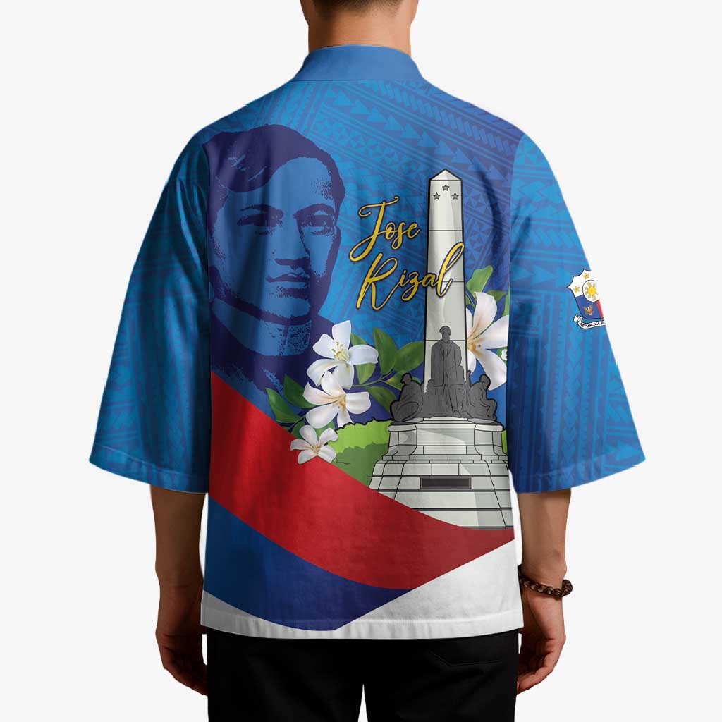 Philippines Rizal Day Kimono Filipino Motto Stella Polynesian Pattern - Polynesian Pride