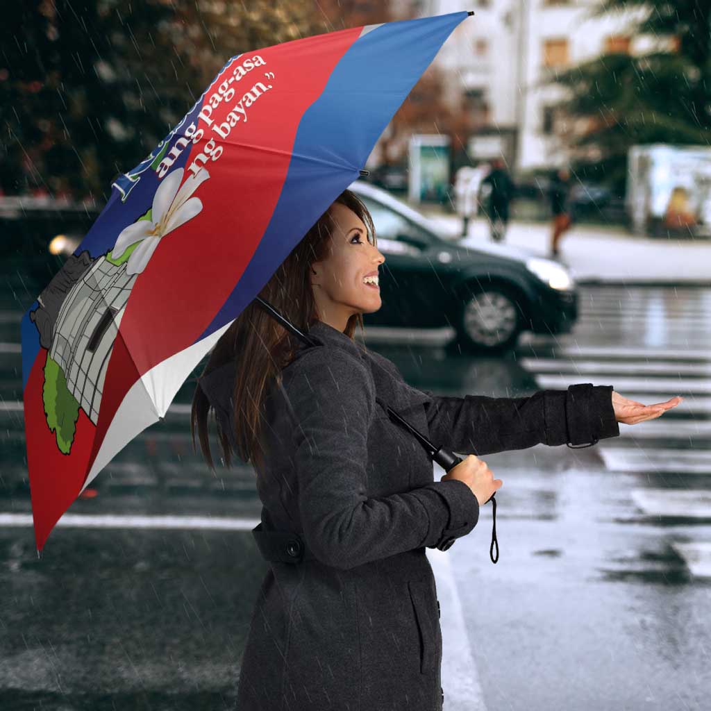 Philippines Rizal Day Umbrella Filipino Motto Stella Polynesian Pattern - Polynesian Pride