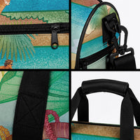 Surfing Paradise Hawaii Duffle Bag Tropical Flowers Beachy Vibes LT14 - Polynesian Pride