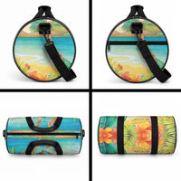 Surfing Paradise Hawaii Duffle Bag Tropical Flowers Beachy Vibes LT14 - Polynesian Pride