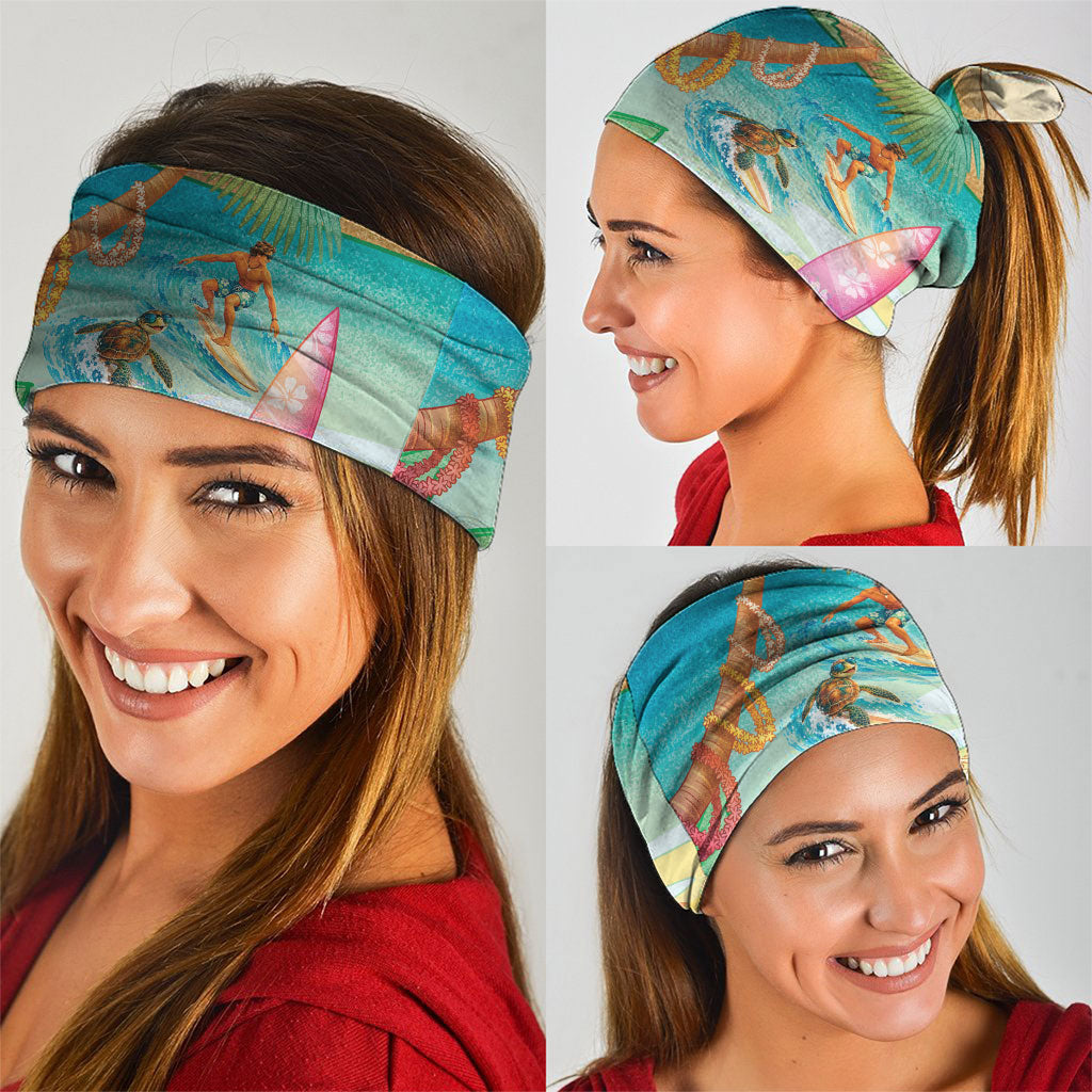 Surfing Paradise Hawaii Neck Gaiter Tropical Flowers Beachy Vibes LT14 - Polynesian Pride
