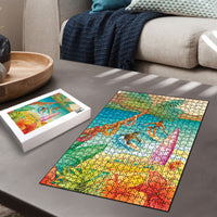 Surfing Paradise Hawaii Puzzle Tropical Flowers Beachy Vibes LT14 - Polynesian Pride