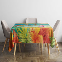 Surfing Paradise Hawaii Tablecloth Tropical Flowers Beachy Vibes LT14 - Polynesian Pride