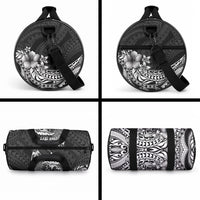 Hawaii Surfing Personalized Duffle Bag Born To Surf Tiki Hawaiian Pattern LT14 - Polynesian Pride