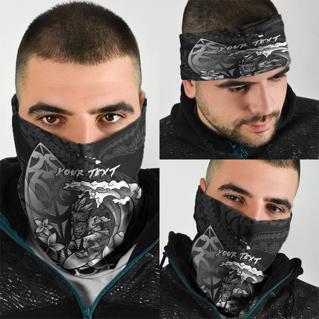 Hawaii Surfing Personalized Neck Gaiter Born To Surf Tiki Hawaiian Pattern LT14 - Polynesian Pride