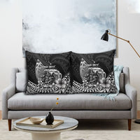 Hawaii Surfing Personalized Pillow Cover Born To Surf Tiki Hawaiian Pattern LT14 - Polynesian Pride