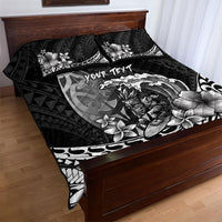 Hawaii Surfing Personalized Quilt Bed Set Born To Surf Tiki Hawaiian Pattern LT14 - Polynesian Pride