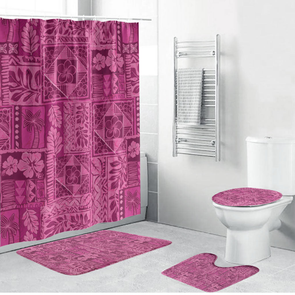 Hawaii Rainforest Beach Tropical Flowers Bathroom Set
