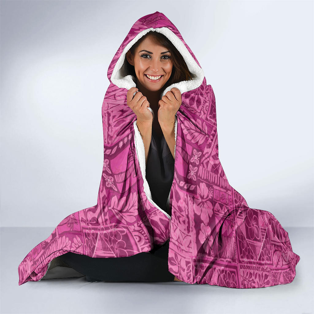 Hawaii Rainforest Beach Tropical Flowers Hooded Blanket LT14 - Polynesian Pride