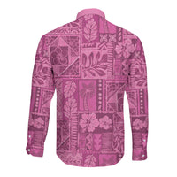Hawaii Rainforest Beach Tropical Flowers Long Sleeve Button Shirt LT14 - Polynesian Pride