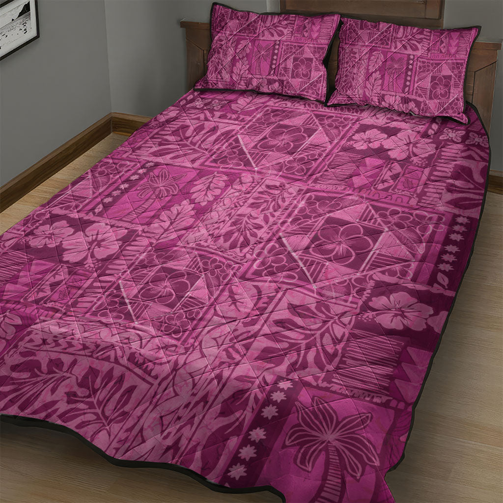 Hawaii Rainforest Beach Tropical Flowers Quilt Bed Set LT14 - Polynesian Pride