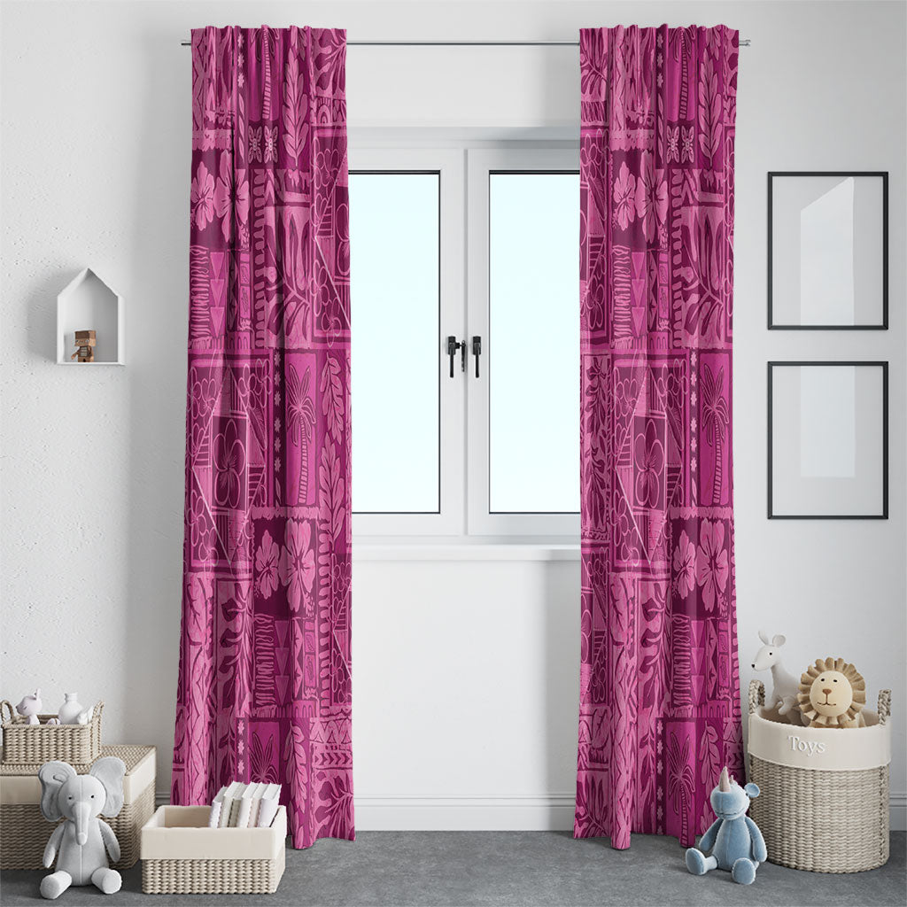 Hawaii Rainforest Beach Tropical Flowers Window Curtain LT14 - Polynesian Pride