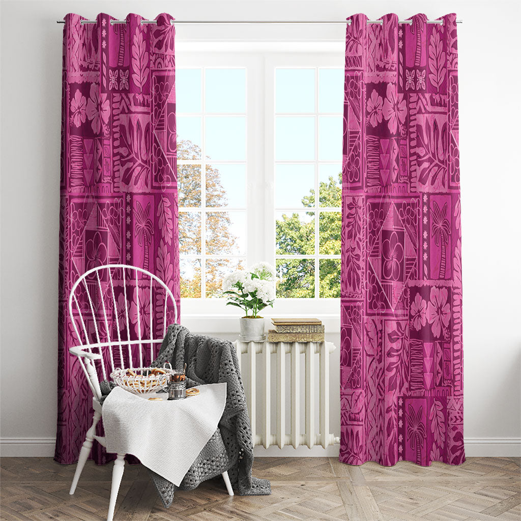 Hawaii Rainforest Beach Tropical Flowers Window Curtain LT14 - Polynesian Pride