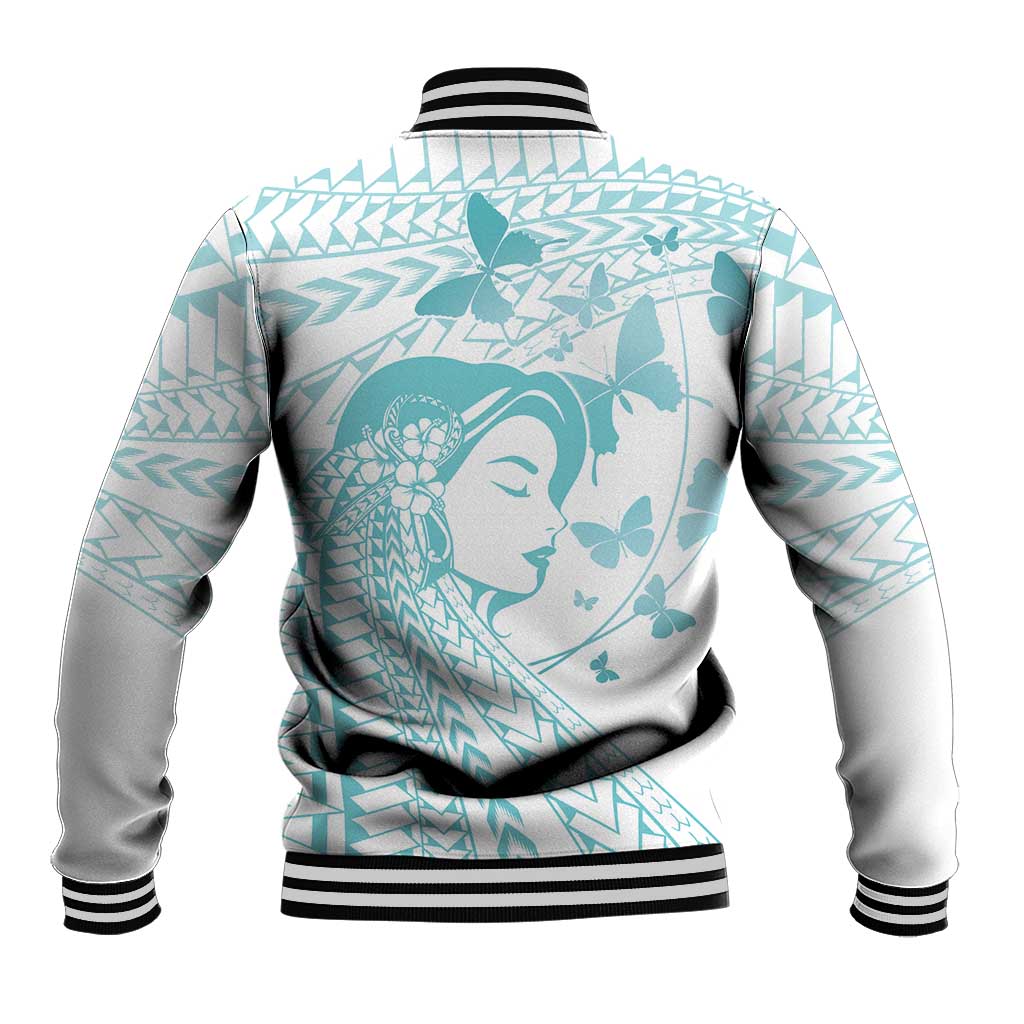 Polynesia Cervical Cancer Awareness Month Baseball Jacket Polynesian Women Faith Hope Love! LT14 - Polynesian Pride