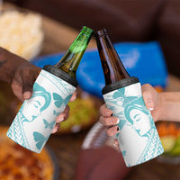 Polynesia Cervical Cancer Awareness Month 4 in 1 Can Cooler Tumbler Polynesian Women Faith Hope Love!