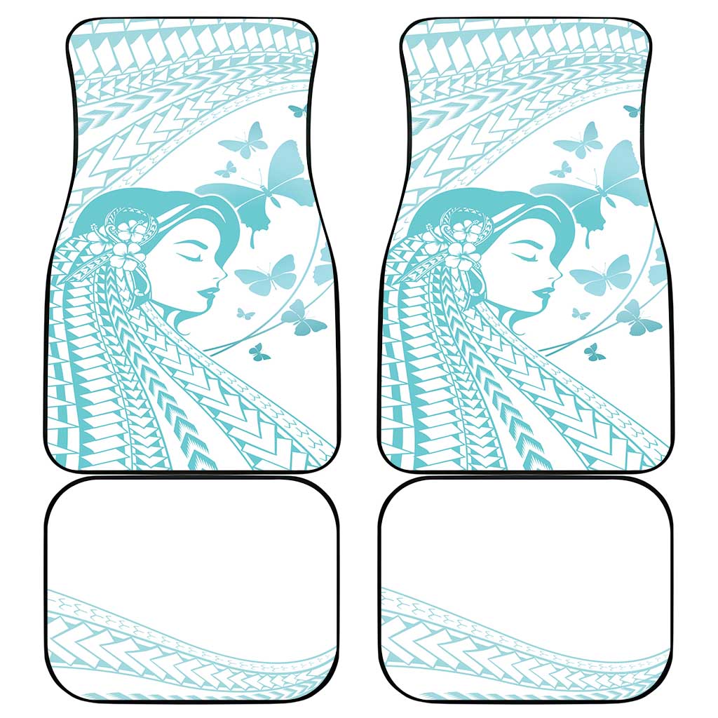 Polynesia Cervical Cancer Awareness Month Car Mats Polynesian Women Faith Hope Love! LT14 - Polynesian Pride