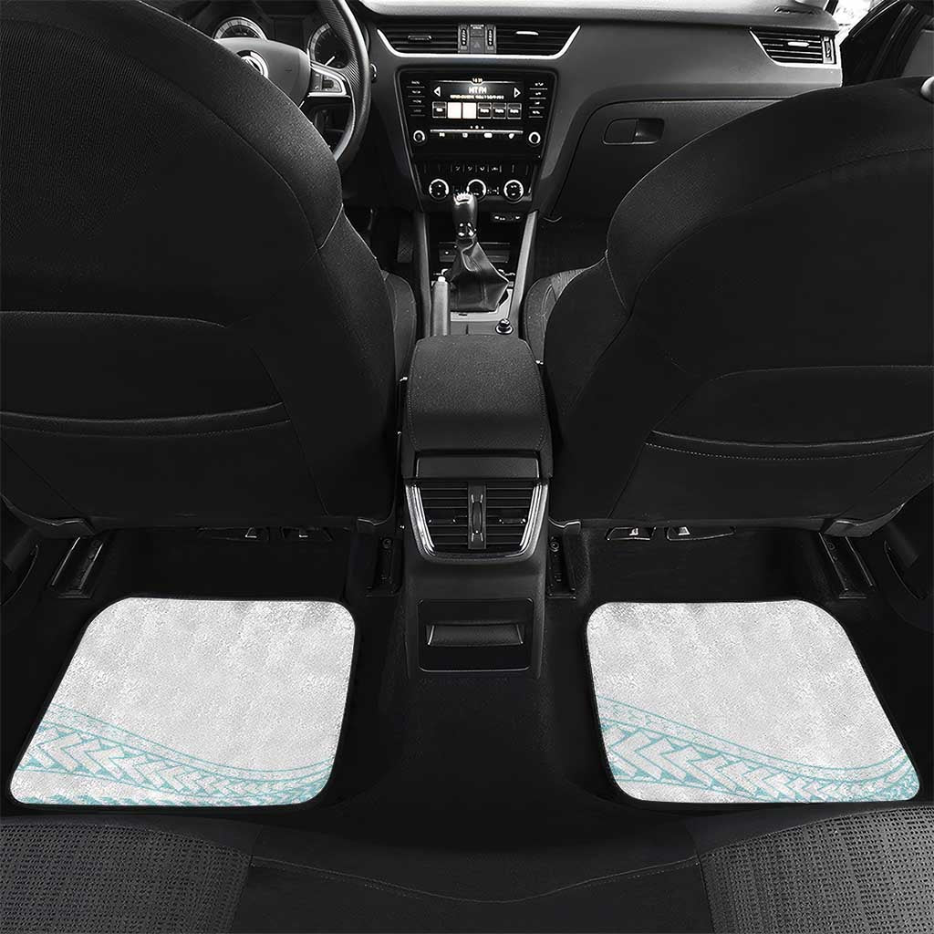 Polynesia Cervical Cancer Awareness Month Car Mats Polynesian Women Faith Hope Love! LT14 Set 2pcs - Back White - Polynesian Pride