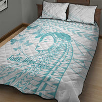 Polynesia Cervical Cancer Awareness Month Quilt Bed Set Polynesian Women Faith Hope Love! LT14 - Polynesian Pride