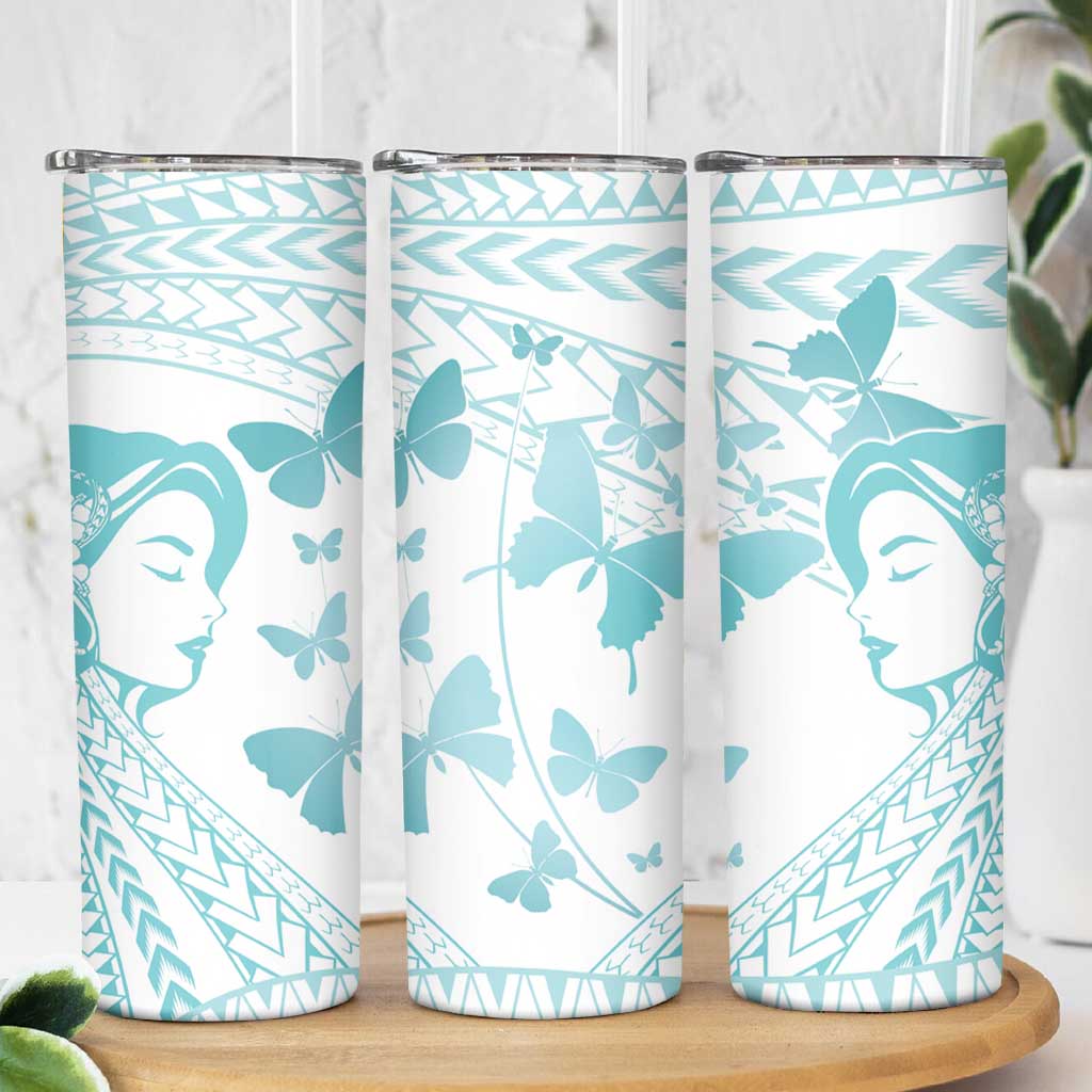 Polynesia Cervical Cancer Awareness Month Skinny Tumbler Polynesian Women Faith Hope Love!