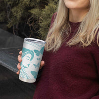 Polynesia Cervical Cancer Awareness Month Tumbler Cup Polynesian Women Faith Hope Love! LT14 - Polynesian Pride