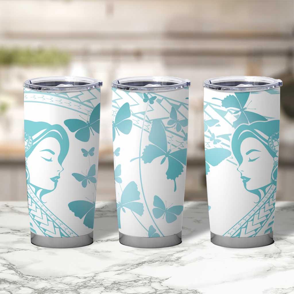 Polynesia Cervical Cancer Awareness Month Tumbler Cup Polynesian Women Faith Hope Love! LT14 - Polynesian Pride