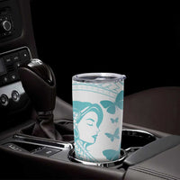 Polynesia Cervical Cancer Awareness Month Tumbler Cup Polynesian Women Faith Hope Love! LT14 - Polynesian Pride