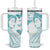 Polynesia Cervical Cancer Awareness Month Tumbler With Handle Polynesian Women Faith Hope Love!