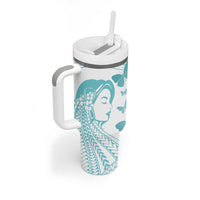 Polynesia Cervical Cancer Awareness Month Tumbler With Handle Polynesian Women Faith Hope Love! LT14 - Polynesian Pride
