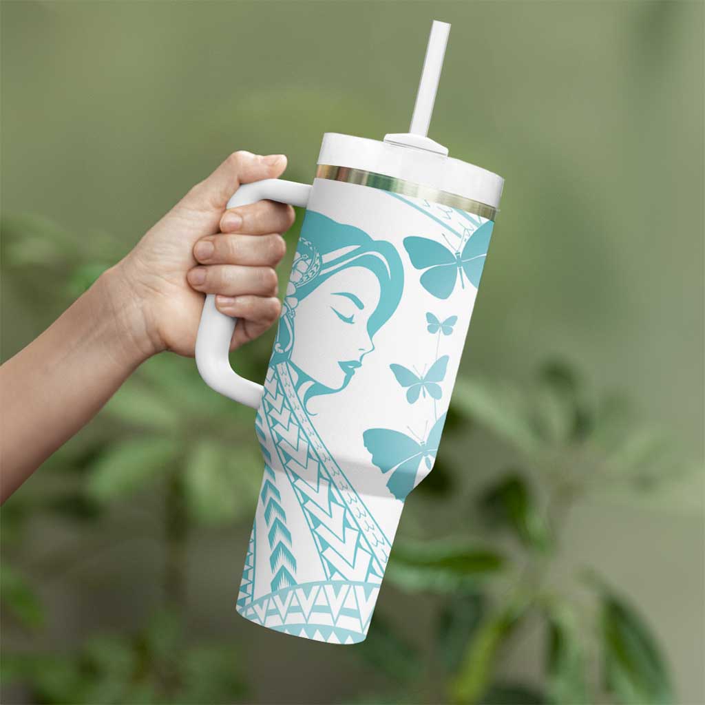 Polynesia Cervical Cancer Awareness Month Tumbler With Handle Polynesian Women Faith Hope Love! LT14 - Polynesian Pride